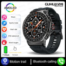 Novo smartwatch ultra AMOLED de 1,85 polegadas, rastreamento GPS, chamada Bluetooth HD; bateria grande de 710 mAh, mostrador 400+, adequado para Huawei Xiaomi