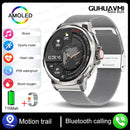 Novo smartwatch ultra AMOLED de 1,85 polegadas, rastreamento GPS, chamada Bluetooth HD; bateria grande de 710 mAh, mostrador 400+, adequado para Huawei Xiaomi