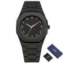 Relógio de luxo ultrafino para negócios e lazer, à prova d'água, masculino, com mostrador de algarismos arábicos, de silicone e quartzo, relógio masculino super elegante e leve.